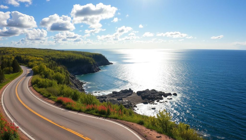 Scenic Drive Along Lake Huron Shoreline