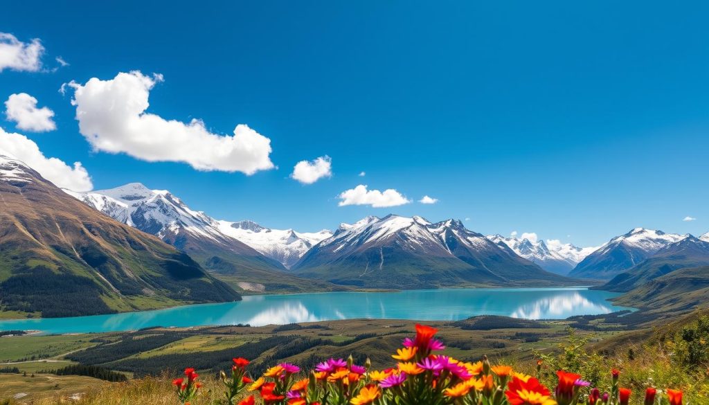 Scenic view of Mount Cook National Park