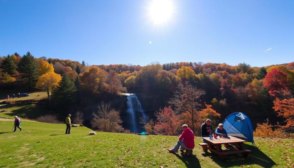 Seasonal activities in Hocking Hills State Park