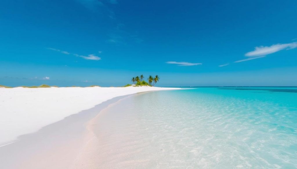 Serene beach in Salt Cay