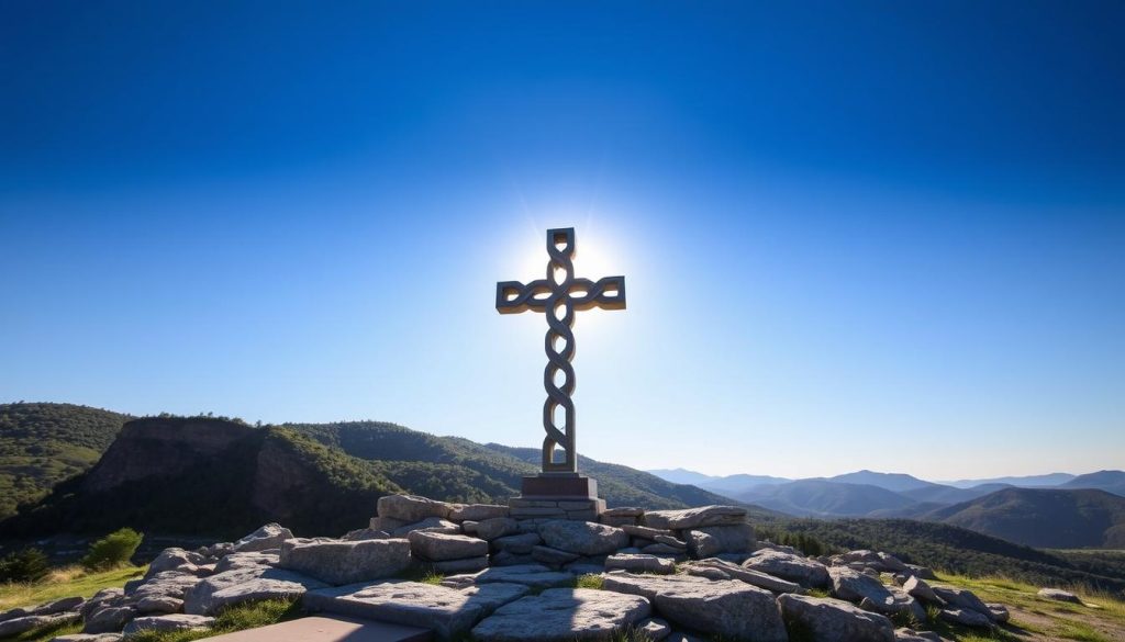 Serpentine Cross Monument