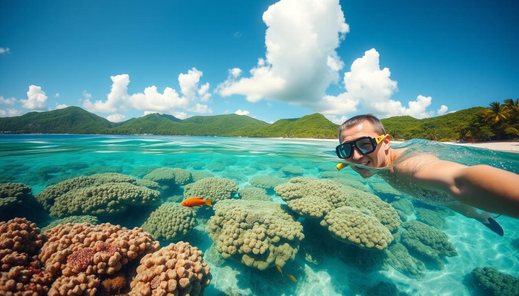 Snorkeling in Antigua