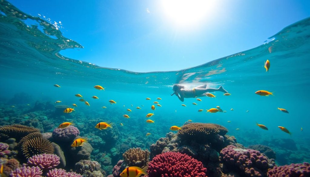 Snorkeling in Rendezous Bay