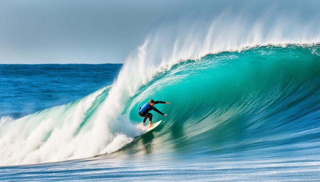 Surfing at Beacon's Beach