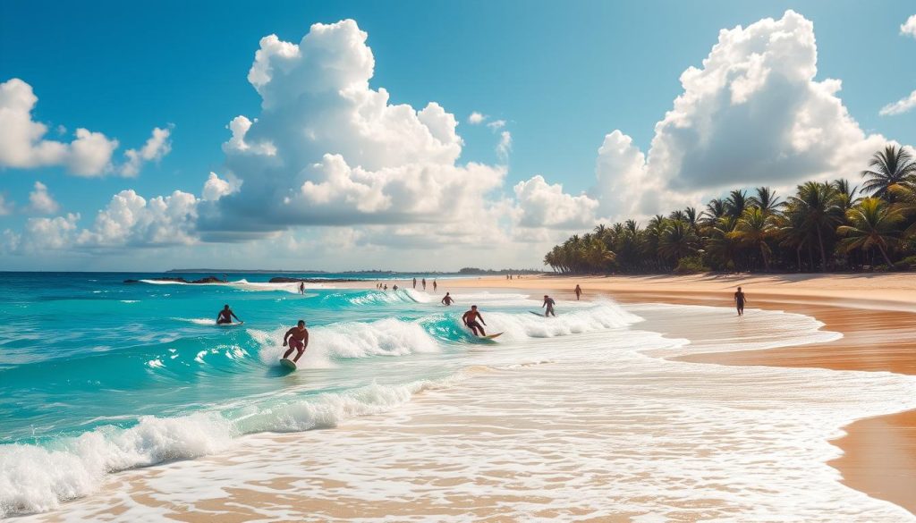 Surfing at Palmetto Point