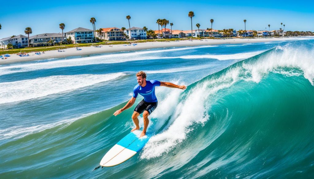 Surfing in Cocoa Beach