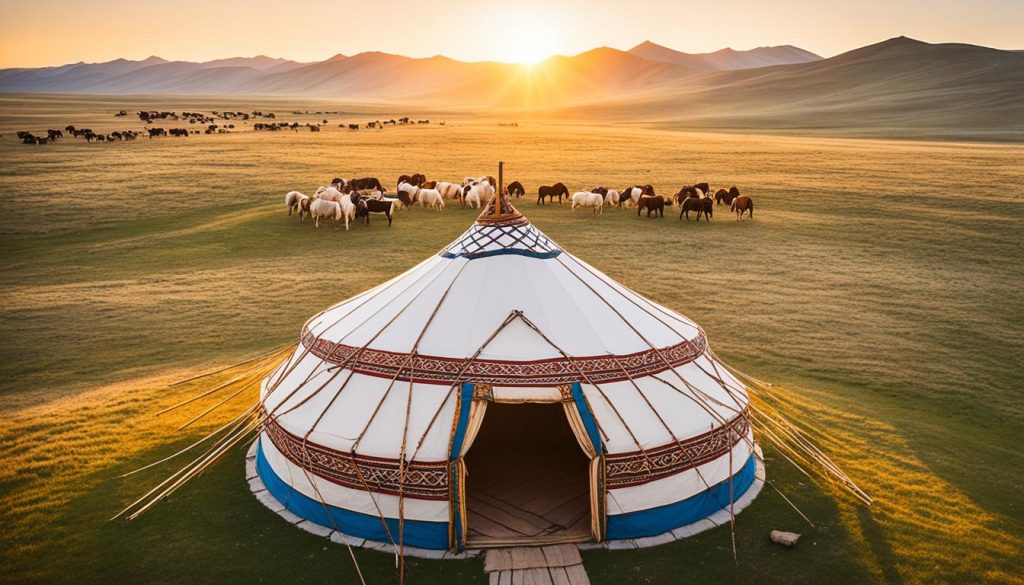 Traditional Kazakh Yurt