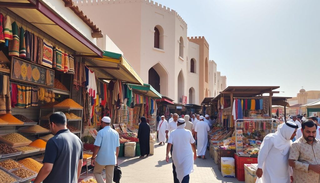 Traditional market in Hamad Town