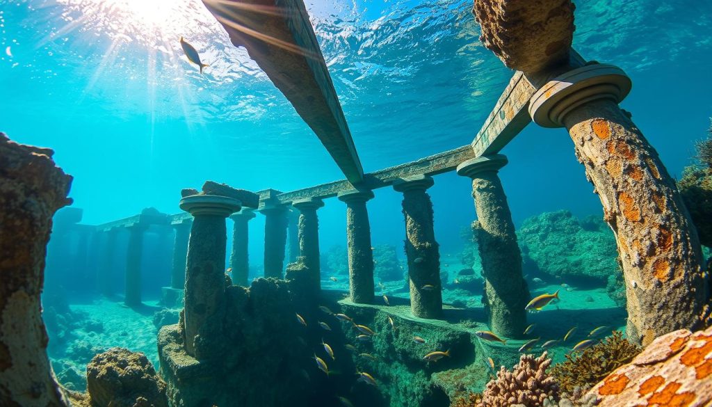 Underwater ruins