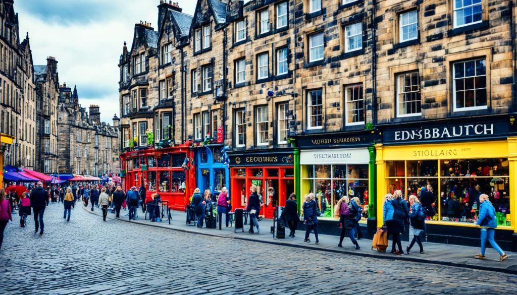 Victoria Street in Edinburgh