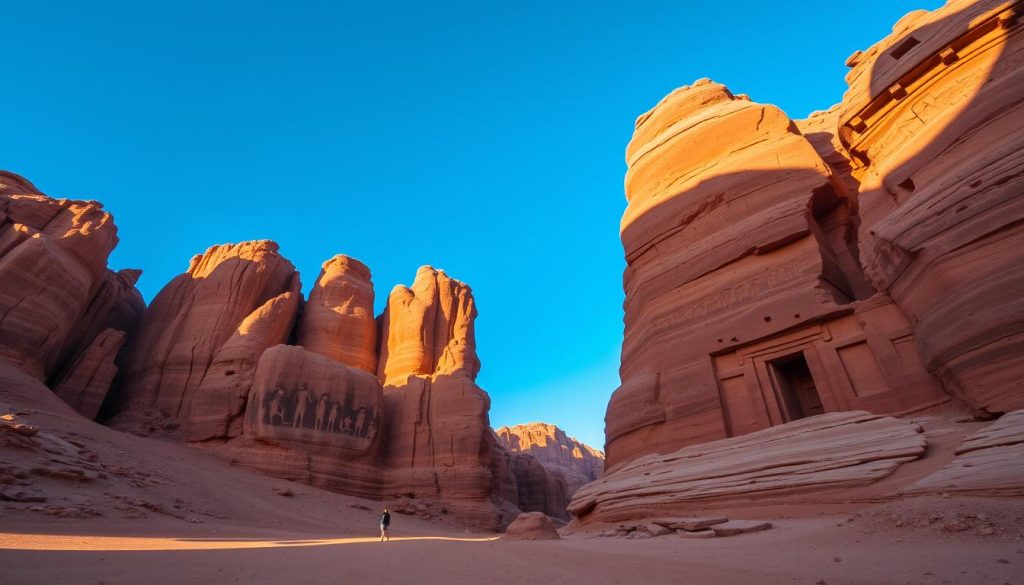 Wadi Rum rock formations