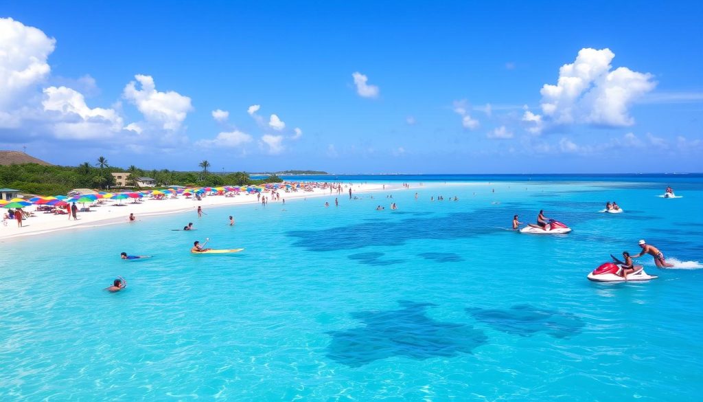 Water activities in St. Martin