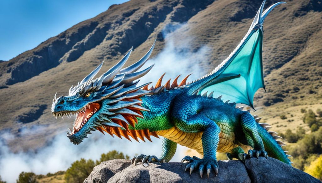 Welsh fire-breathing dragon