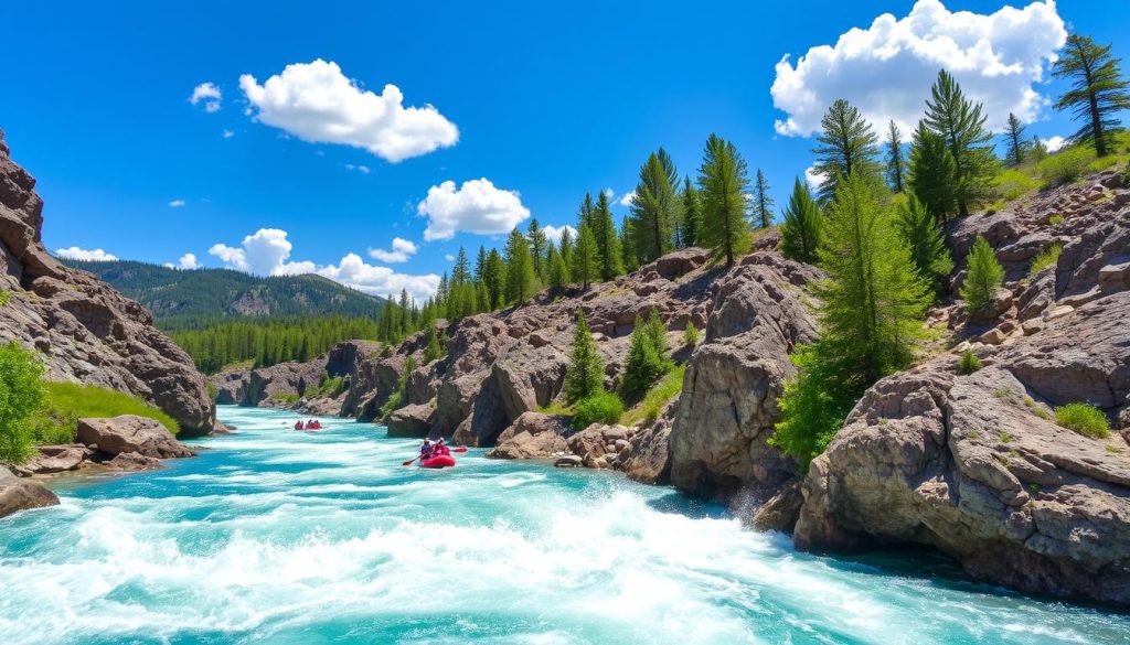 Whitewater rafting on the Gallatin River