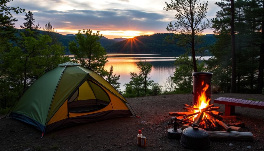 camping at Table Rock Lake