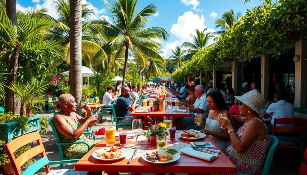 dining scene in the gap