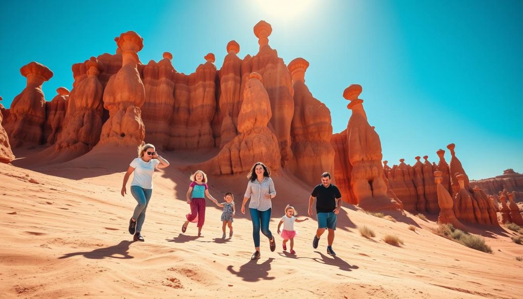 family adventures in Goblin Valley State Park