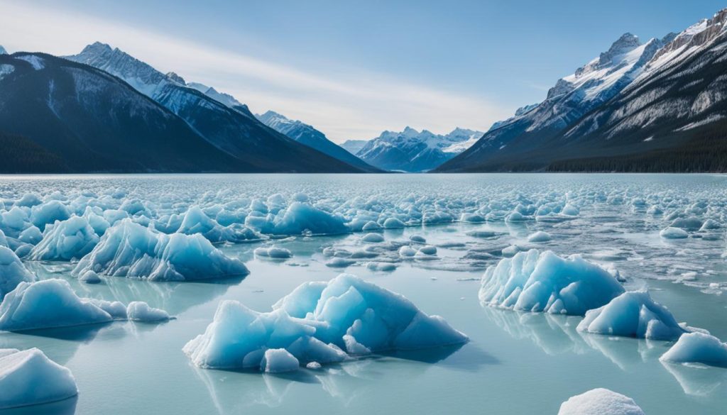 frozen methane bubbles