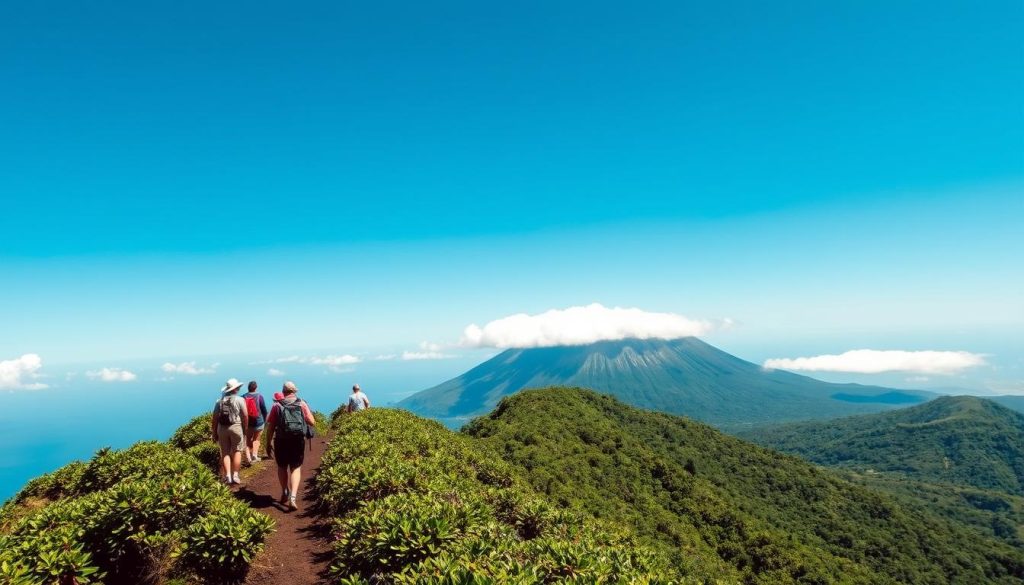 hiking Soufriere Hills Volcano