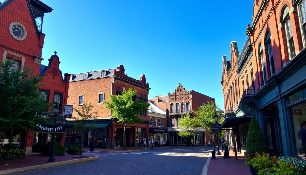 historic buildings in downtown Woonsocket