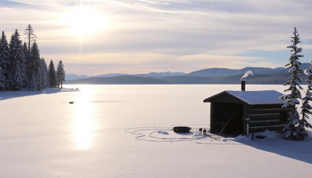 ice fishing