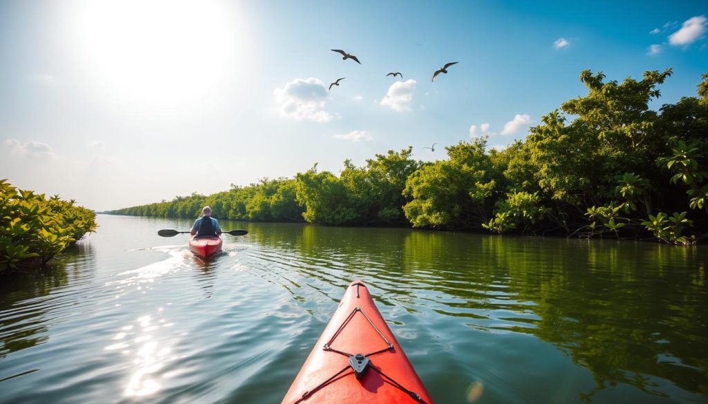 kayaking in Ashar Creek