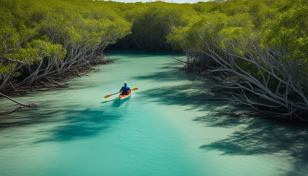 kayaking in Turks & Caicos