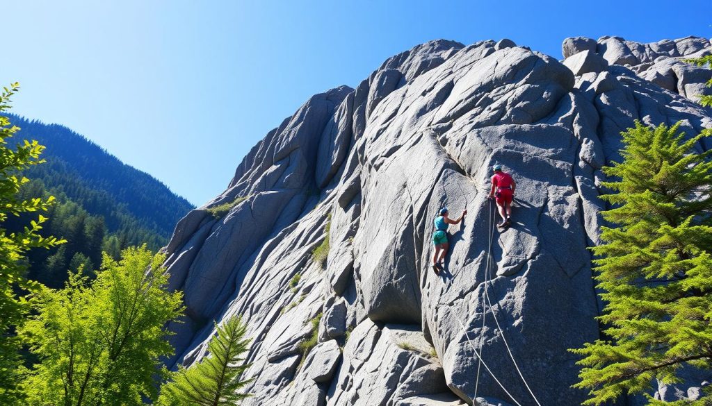 rock climbing