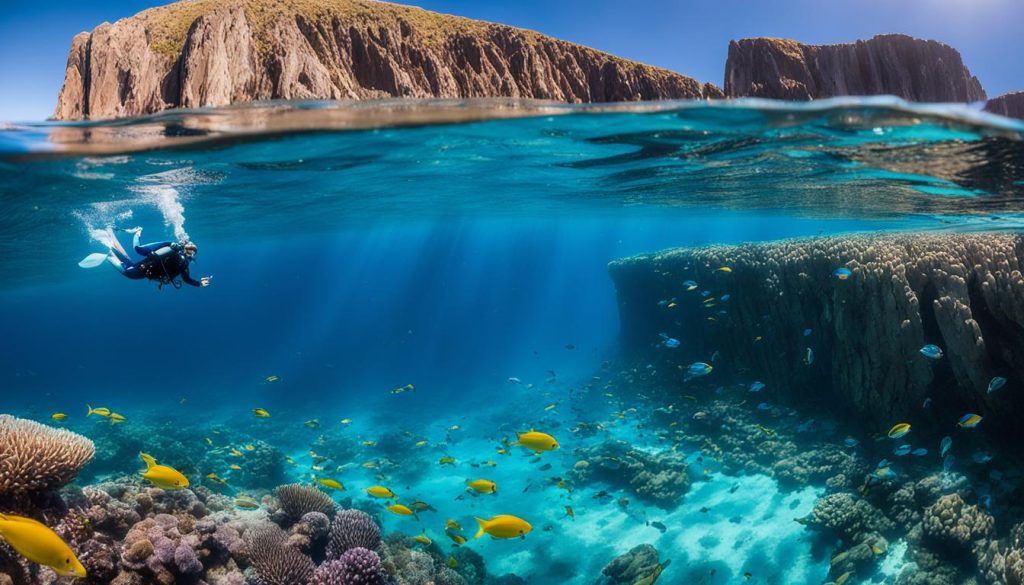 snorkeling at Kicker Rock