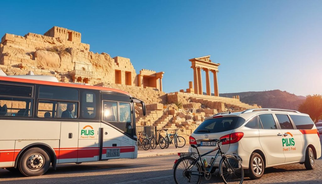 transportation options in jerash