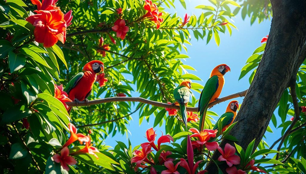 tropical birds