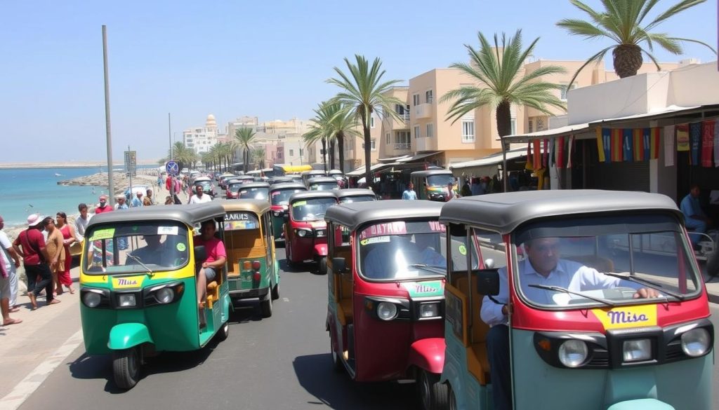 tuk-tuks on hormuz island