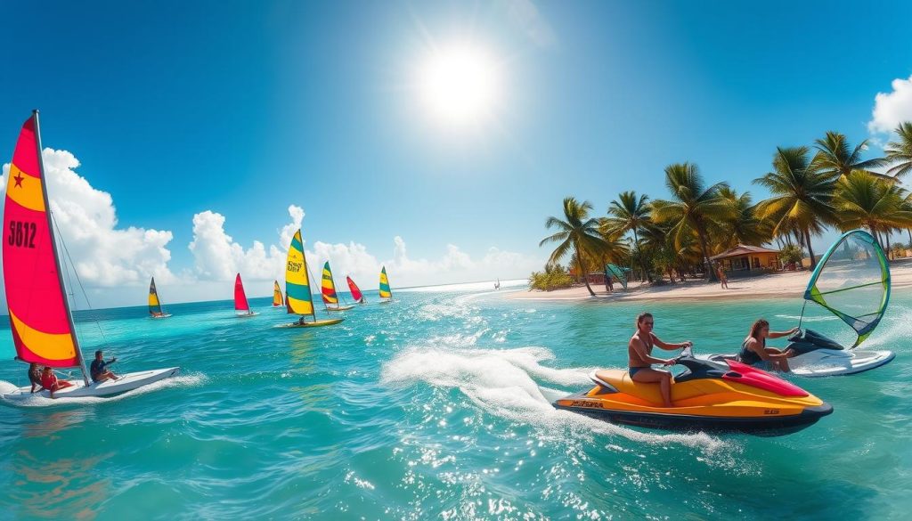 water sports in sainte-anne, martinique