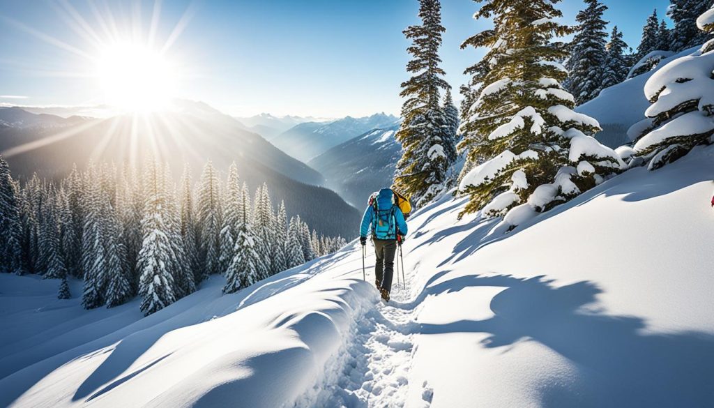 winter hiking in colorado