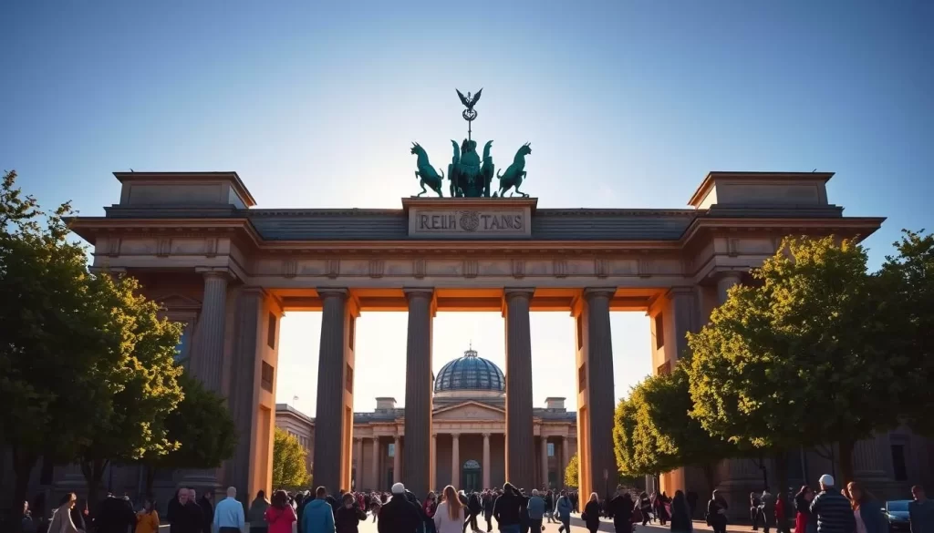 Brandenburg Gate and Reichstag Building