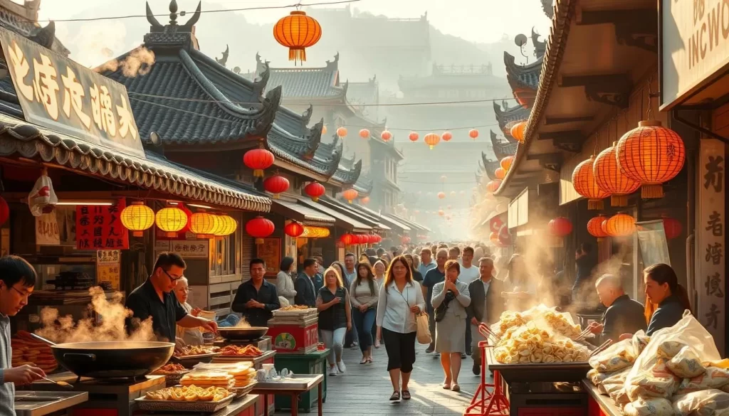 Chinese street food and cuisine