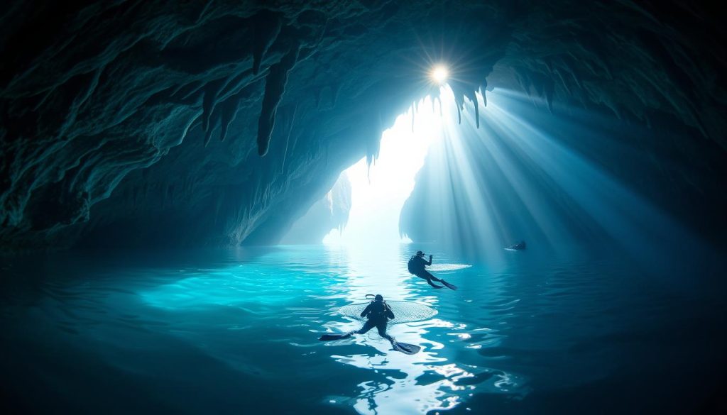 Marettimo sea cave exploration