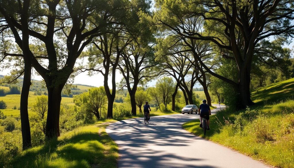 Scenic cycling path in Cavallino-Treporti