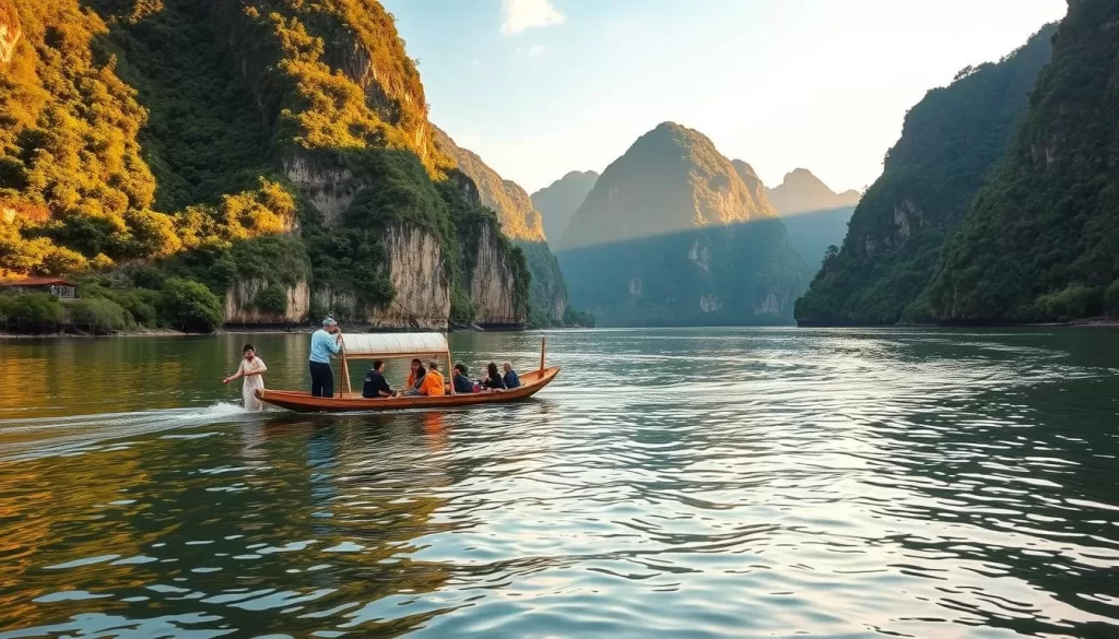 bamboo rafting experience