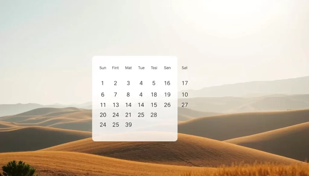 calendar select date