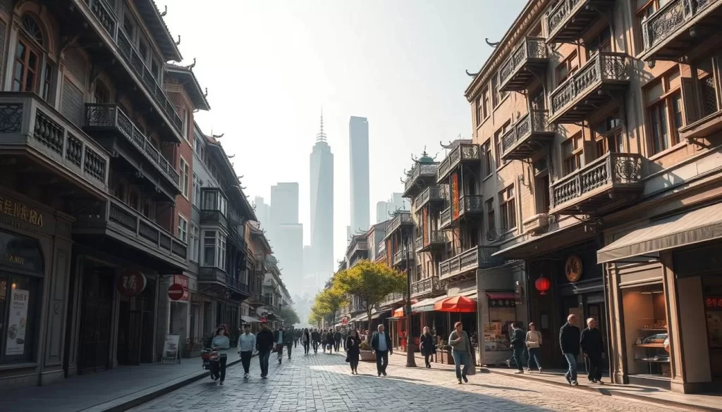 historic architecture in old shanghai