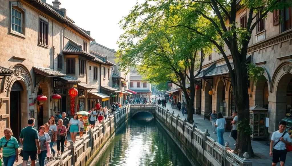 lively historic streets