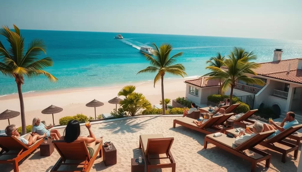 luxury resorts and beachfront hotels