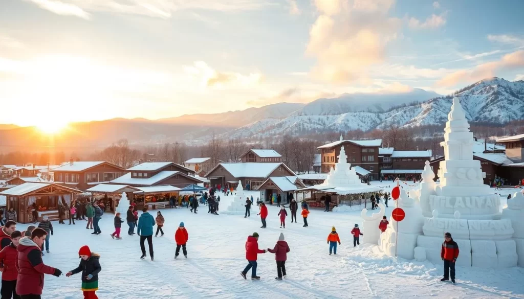 snow festival activities