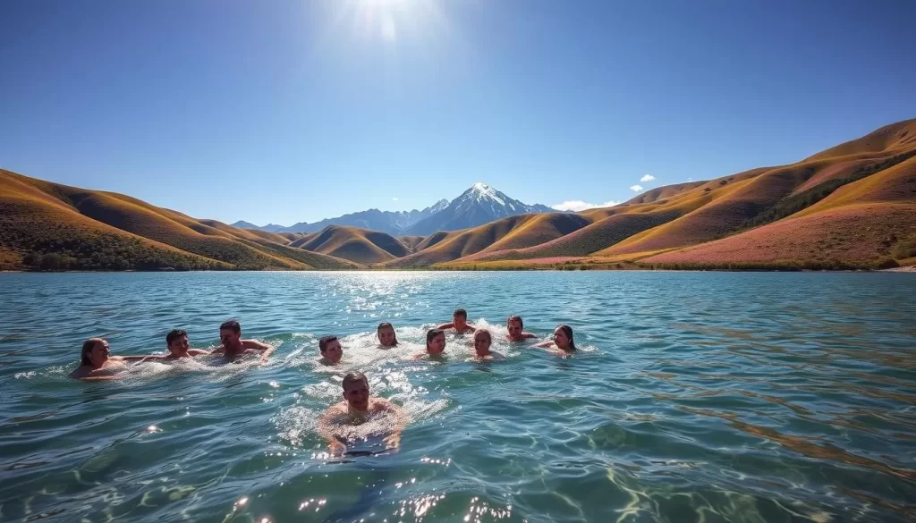 summer landscape and activities