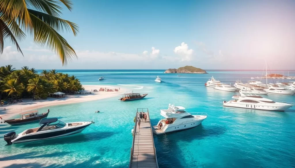 transportation options to tropical destination