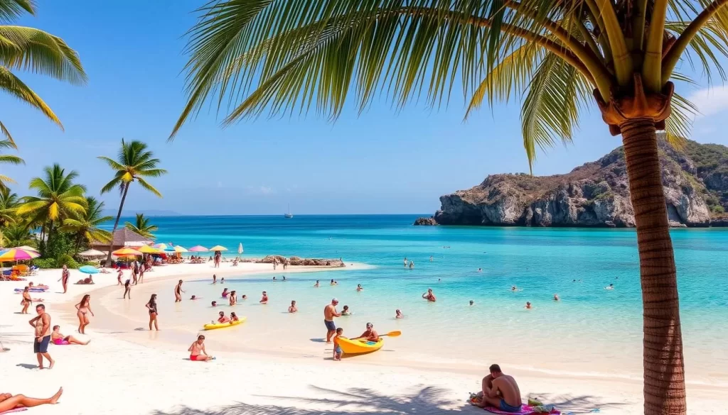 tropical beach activities