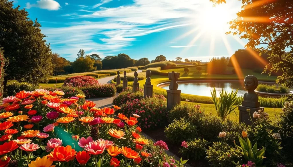 zodiac-inspired flower garden
