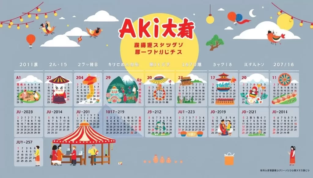 Akita Prefecture festivals calendar image