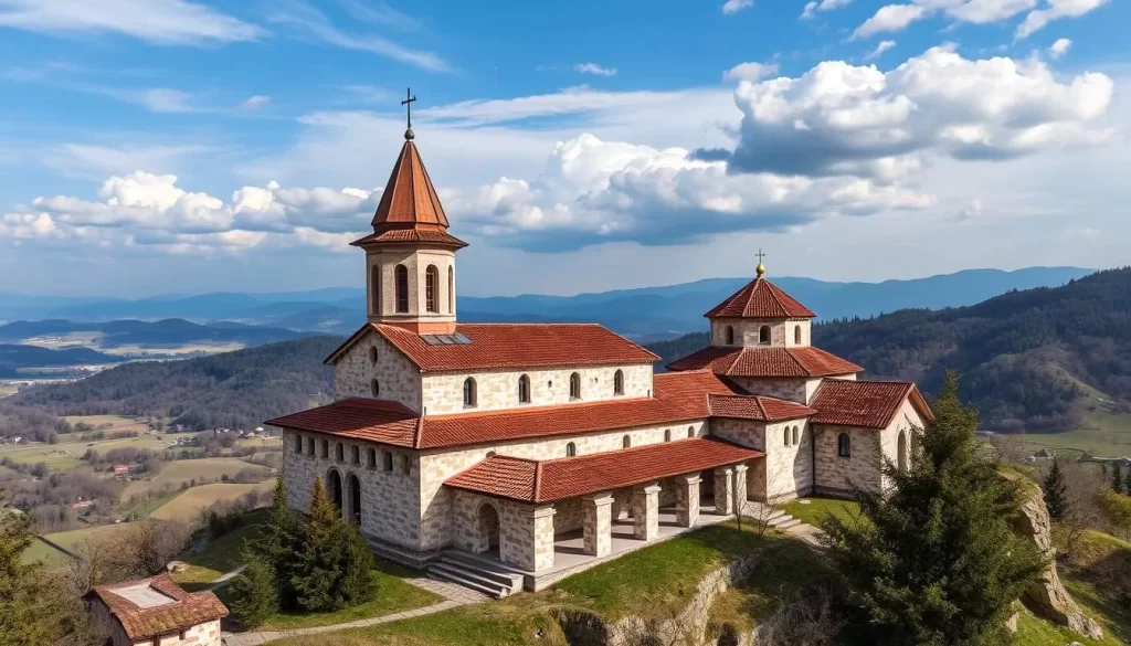 An image of Đurđevi Stupovi monastery near Novi Pazar, Serbia